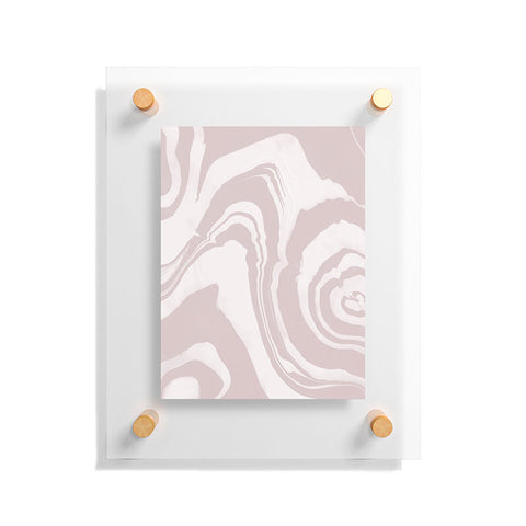 Susanne Kasielke Marble Structure Baby Pink Floating Acrylic Print