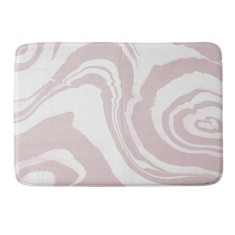 Susanne Kasielke Marble Structure Baby Pink Memory Foam Bath Mat