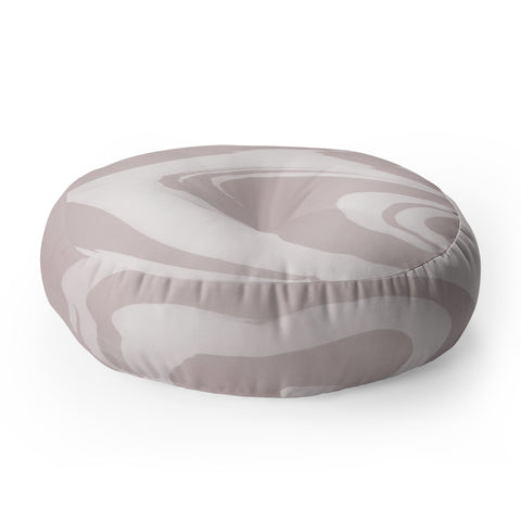 Susanne Kasielke Marble Structure Baby Pink Floor Pillow Round