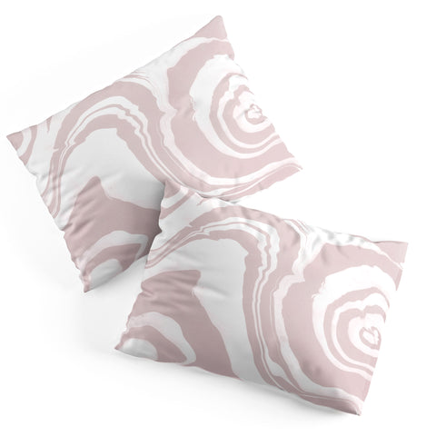 Susanne Kasielke Marble Structure Baby Pink Pillow Shams