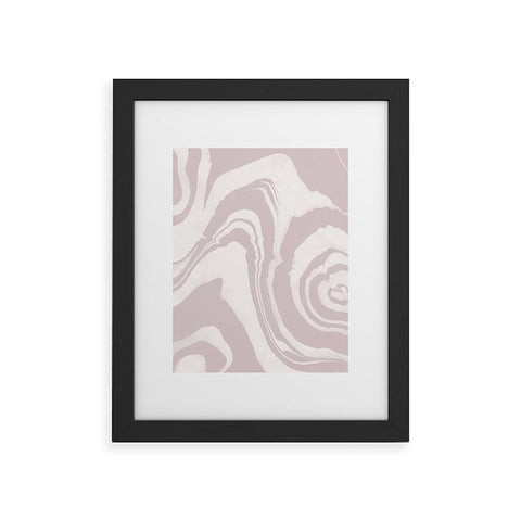 Susanne Kasielke Marble Structure Baby Pink Framed Art Print