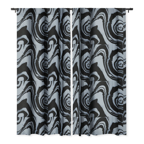 Susanne Kasielke Marble Structure Desert Sage Dark Blackout Window Curtain