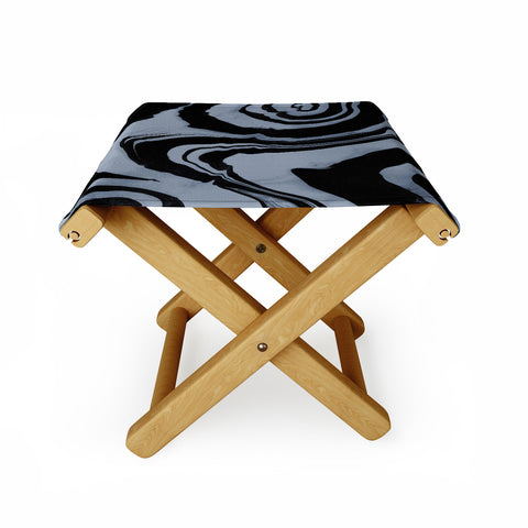 Susanne Kasielke Marble Structure Desert Sage Dark Folding Stool