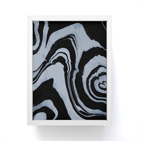 Susanne Kasielke Marble Structure Desert Sage Dark Framed Mini Art Print