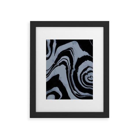 Susanne Kasielke Marble Structure Desert Sage Dark Framed Art Print