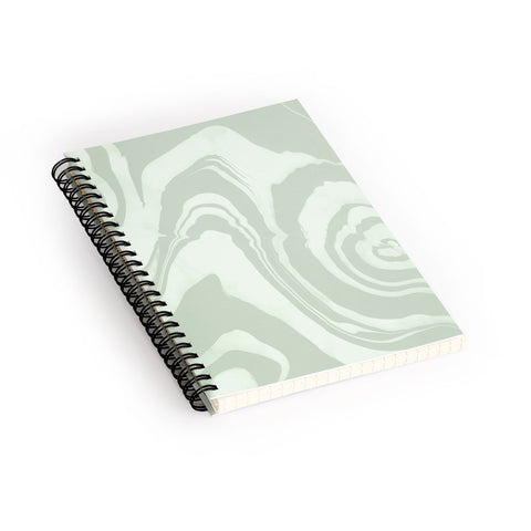 Susanne Kasielke Marble Structure Desert Sage Spiral Notebook