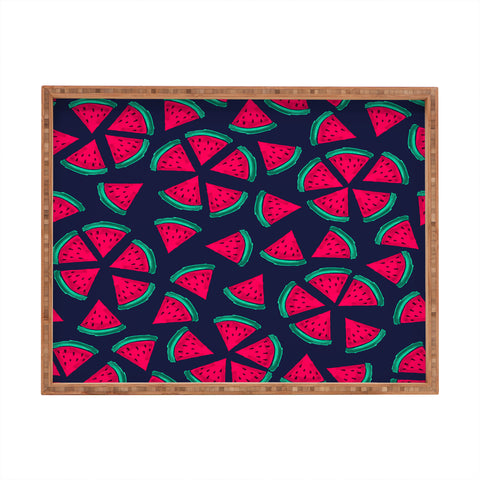 Susanne Kasielke Melon Choly Fruit Salad Dark Rectangular Tray