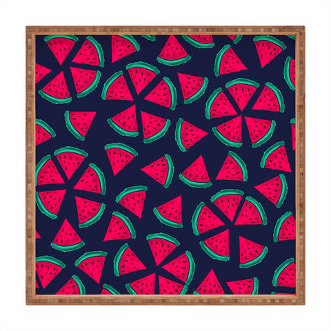 Susanne Kasielke Melon Choly Fruit Salad Dark Square Tray