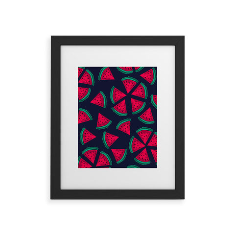 Susanne Kasielke Melon Choly Fruit Salad Dark Framed Art Print