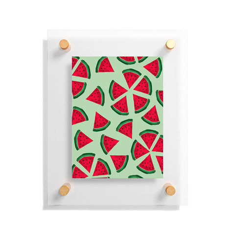 Susanne Kasielke Melon Choly Fruit Salad Turqoise Floating Acrylic Print