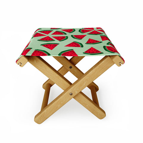 Susanne Kasielke Melon Choly Fruit Salad Turqoise Folding Stool