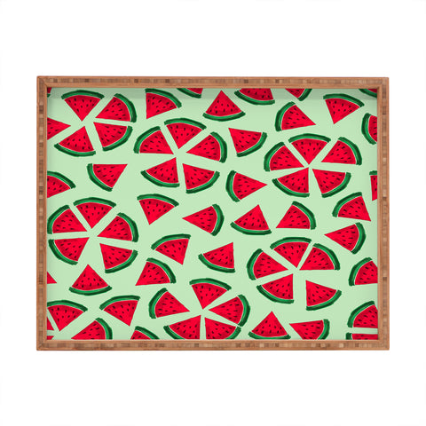 Susanne Kasielke Melon Choly Fruit Salad Turqoise Rectangular Tray