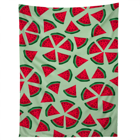 Susanne Kasielke Melon Choly Fruit Salad Turqoise Tapestry