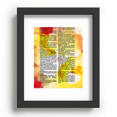 Susanne Kasielke Pretty Dictionary Art Recessed Framing Rectangle