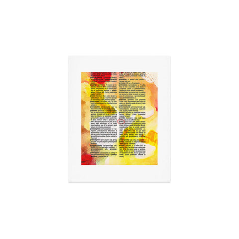 Susanne Kasielke Pretty Dictionary Art Art Print