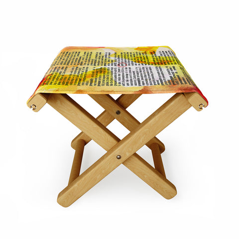 Susanne Kasielke Pretty Dictionary Art Folding Stool