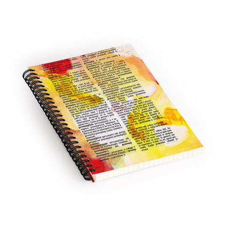 Susanne Kasielke Pretty Dictionary Art Spiral Notebook