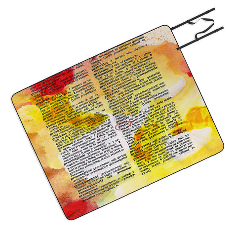 Susanne Kasielke Pretty Dictionary Art Picnic Blanket