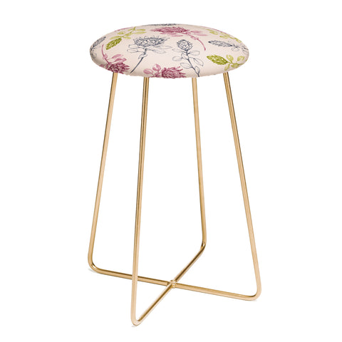 Susanne Kasielke Protea Flower Tropics Counter Stool