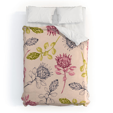 Susanne Kasielke Protea Flower Tropics Duvet Cover