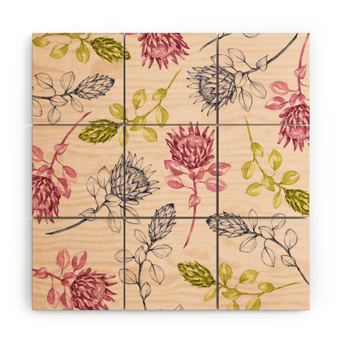 Susanne Kasielke Protea Flower Tropics Wood Wall Mural