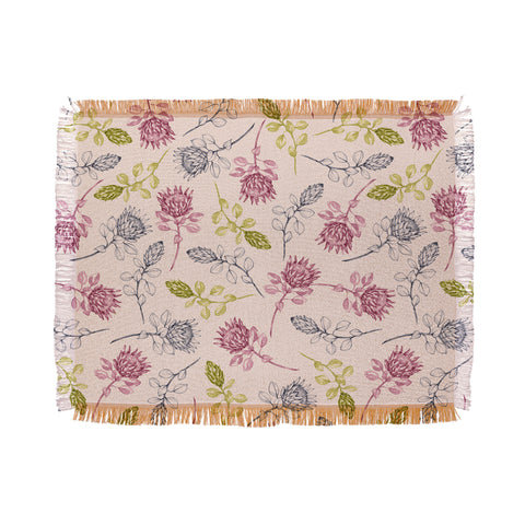 Susanne Kasielke Protea Flower Tropics Throw Blanket