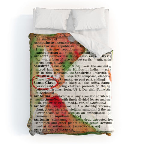 Susanne Kasielke Santa Claus Dictionary Art Comforter