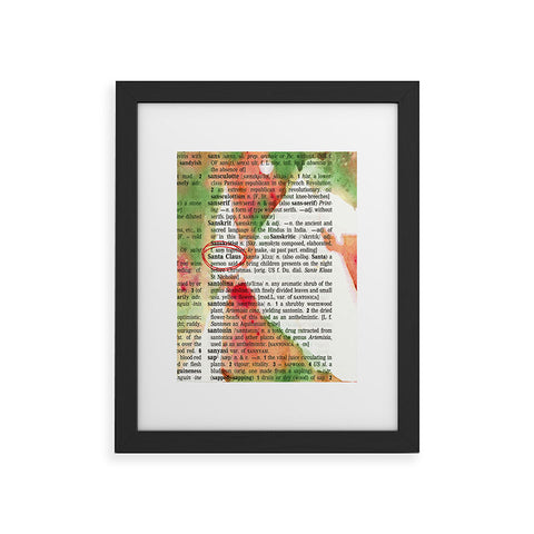 Susanne Kasielke Santa Claus Dictionary Art Framed Art Print