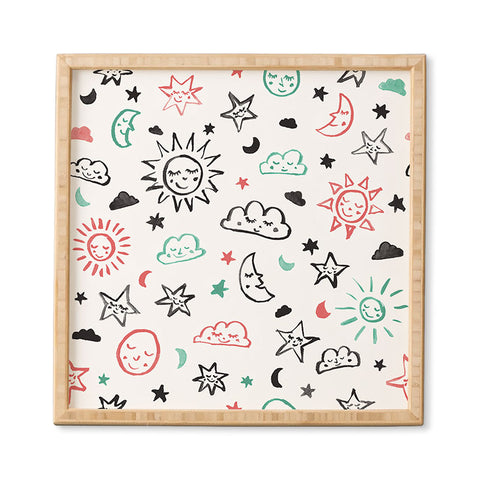 Susanne Kasielke Scandinavian kiddo cosmos Framed Wall Art