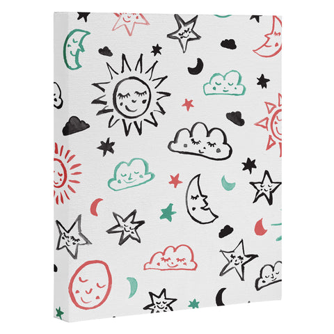 Susanne Kasielke Scandinavian kiddo cosmos Art Canvas