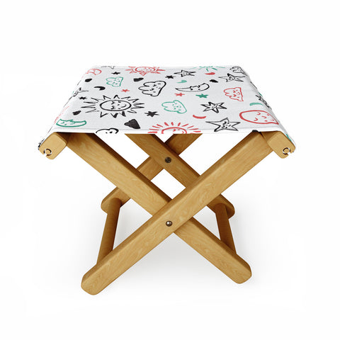 Susanne Kasielke Scandinavian kiddo cosmos Folding Stool