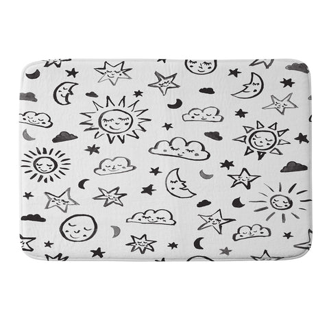 Susanne Kasielke Scandinavian kiddo cosmos II Memory Foam Bath Mat