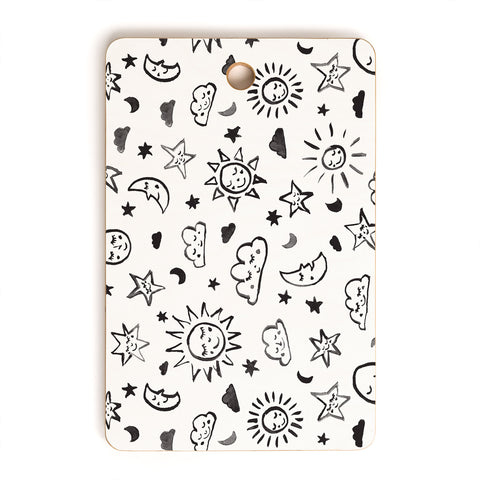 Susanne Kasielke Scandinavian kiddo cosmos II Cutting Board Rectangle