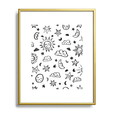 Susanne Kasielke Scandinavian kiddo cosmos II Metal Framed Art Print