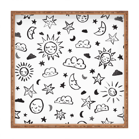 Susanne Kasielke Scandinavian kiddo cosmos II Square Tray