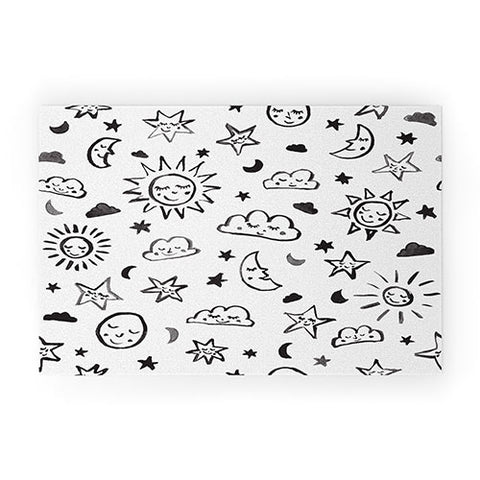 Susanne Kasielke Scandinavian kiddo cosmos II Welcome Mat
