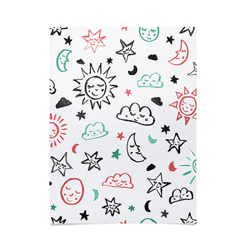 Susanne Kasielke Scandinavian kiddo cosmos Poster