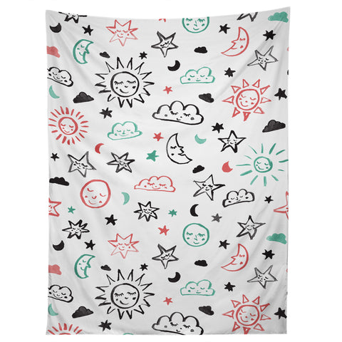 Susanne Kasielke Scandinavian kiddo cosmos Tapestry