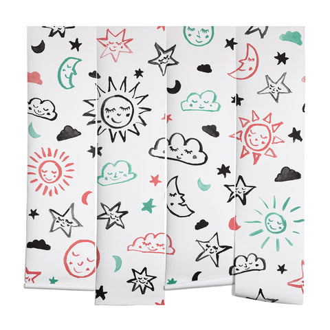 Susanne Kasielke Scandinavian kiddo cosmos Wall Mural