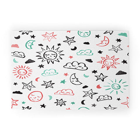 Susanne Kasielke Scandinavian kiddo cosmos Welcome Mat