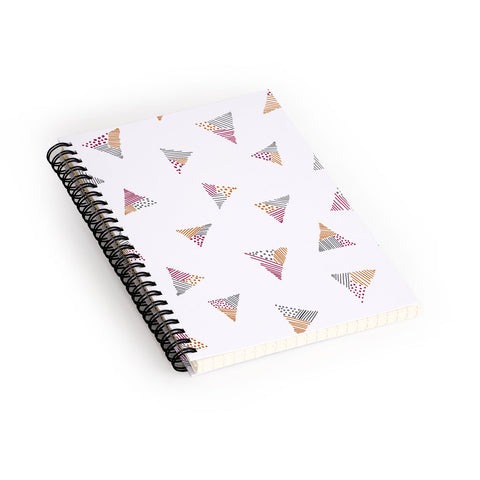 Susanne Kasielke Scandinavian Kiddo Triangles Spiral Notebook