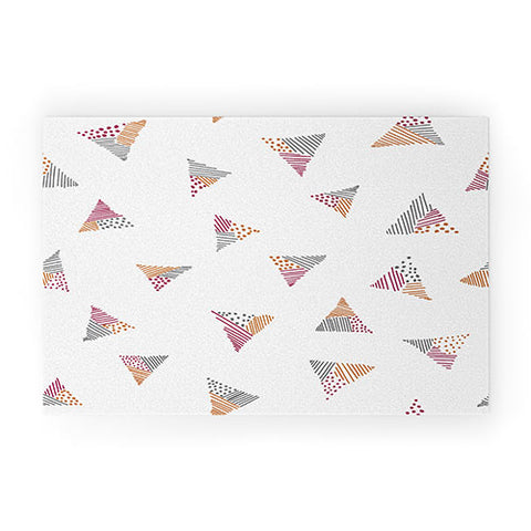 Susanne Kasielke Scandinavian Kiddo Triangles Welcome Mat