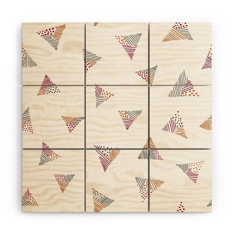 Susanne Kasielke Scandinavian Kiddo Triangles Wood Wall Mural