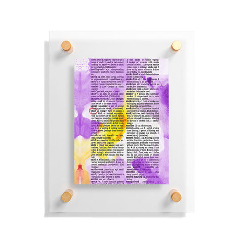 Susanne Kasielke Smile Dictionary Art Floating Acrylic Print