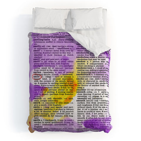 Susanne Kasielke Smile Dictionary Art Comforter