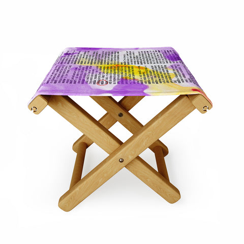 Susanne Kasielke Smile Dictionary Art Folding Stool