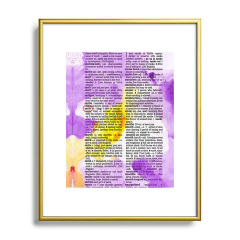 Susanne Kasielke Smile Dictionary Art Metal Framed Art Print