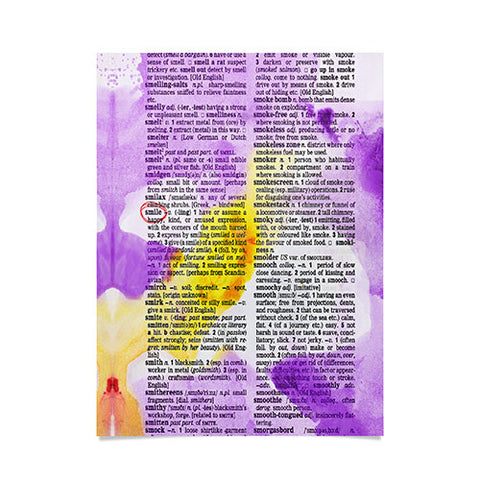 Susanne Kasielke Smile Dictionary Art Poster