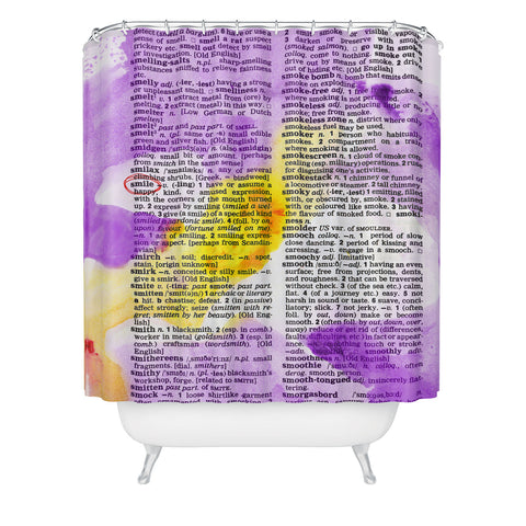 Susanne Kasielke Smile Dictionary Art Shower Curtain