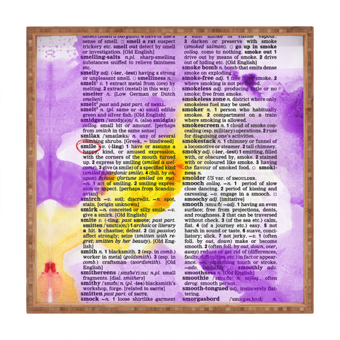 Susanne Kasielke Smile Dictionary Art Square Tray